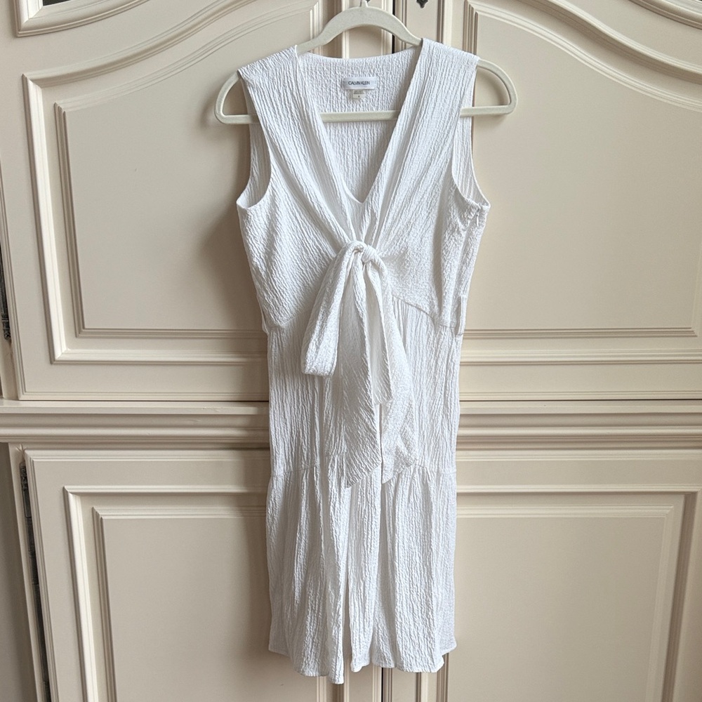 Calvin Klein White Midi Dress